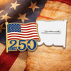 US Flag 250th Acrylic Pin TH10 169319