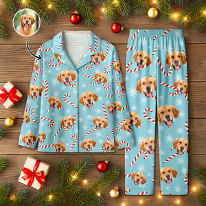 Custom Photo With Christmas Pattern - Personalized Pajamas Gift For Dog Lovers CH07 896298