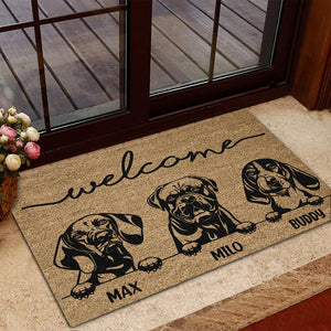 Personalized Dog Welcome Coir Doormat Gift For Dog Lovers TH10 896887