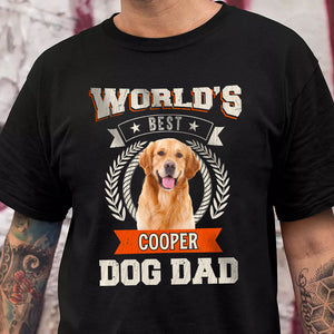 Custom Photo World's Best Dog Dad Dark Shirt CH07 896026
