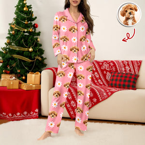Custom Face Photo With Icon Pajamas Gift For Dog Lovers TH10 894995