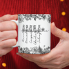 Custom Name Dog Cat Line Art Toile De Jouy Style Print Full Mug LM32 895013