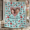 Custom Photo Couple Blanket Gift For Valentine's Day HA75 920010