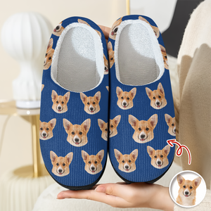Custom Funny Face Dog Cat Pet Slippers Gift For Pet Owner HA75 892998