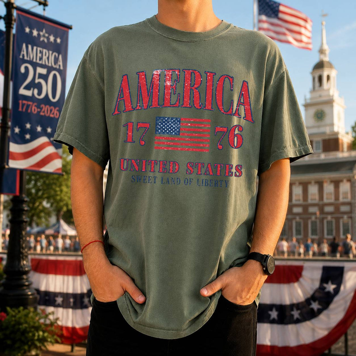 Retro America 4th Of July Shirt Preppy Fourth of July Patriotic Comfort Shirt HO82 902534