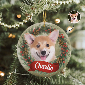 Custom Photo Dog Personalized Ceramic Ornament Christmas Gift For Dog Lovers HA75 897044