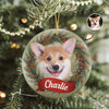 Custom Photo Dog Personalized Ceramic Ornament Christmas Gift For Dog Lovers HA75 897044
