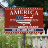 Personalized Family Name America 250th Anniversary Metal Sign TH10 898463