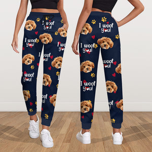Custom Photo I Woof/Meow You Sweatpants Gift For Pet Lovers HO82 894414