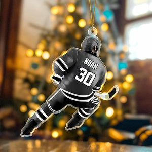 Personalized Hockey Player Acrylic Ornament Gift For Hockey Lovers HO82 900086
