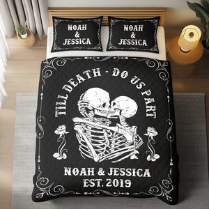 Till Death Do Us Part - Personalized Bedding Set Valentine Gift For Couple CH07 899852
