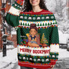 Merry Bookmas - Personalized Ugly Sweater Christmas Gift For Book Lovers, Bookworm CH07 899660
