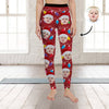 Custom Human Face Photo With Colorful Christmas Lights Legging HO82 900480