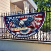 Custom Name Patriotic Eagle We The People Non-Pleated Fan Flag CH07 910562