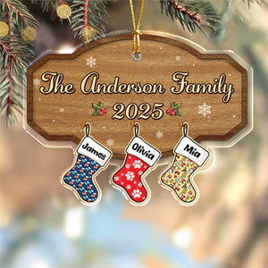 Family With Pets Personalized Acrylic Ornament CH07 899564