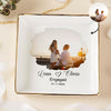 Custom Engagement Photo Jewelry Dish Gift For Married Couple CH07 899888