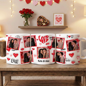 Custom Couple Photo 3D Inflated Valentine Mug Gift For Couple LM32 897569