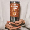 Custom Photo Best Dog Dad Cooler Version Leather Tumbler LM32 893695