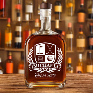 Personalized Golf Whiskey Bottle Gift For Golfer, Golf Lovers HA75 898552