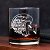 Personalized Name 250th America Eagle Engraved Whiskey Glass HA75 920270
