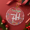 To My Daughter God Says You Are Crosswords Glass Circle Ornament LM32 895381