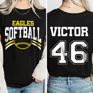 Custom Name & Number Sport Team Back & Front Shirt For Sport Players LM32 895707