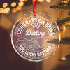 Couple Congrats On Being My Husband You Lucky Man Glass Circle Ornament HO82 894760