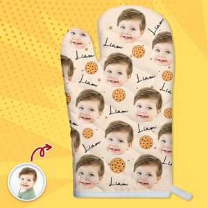 Custom Face Portrait Cake Pattern Oven Mitt TH10 894415