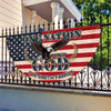 Custom Family Name American Flag One Nation Under God Soaring Patriotic Non-Pleated Fan Flag HO82 901944
