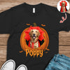 Custom Dog Cat Photo Halloween Pumpkin Dark Shirt HO82 894924
