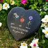 Personalized Birth Mother's Garden Love Grows Here Heart Shaped Stone LM32 899261