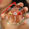 Festive Sister Love - Personalized Glass Ornament TH10 896653