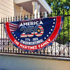 Custom Family Name America 250 1776–2026 Semiquincentennial Non-Pleated Fan Flag CH07 910450