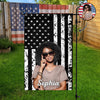 Custom Photo American Flag Garden Flag CH07 910380