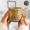 Custom Line Drawing Couple Gift Pottery Mug Valentine Gift, Anniversary Gift HA75 898920