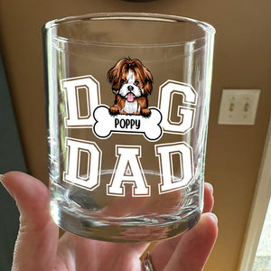 Custom Photo Dog Dad We Sniff Together, We Stick Together Whiskey Glass HO82 894188