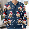 Custom Puppy Photo Ho Ho Ho Chritsmas Cardigan Gift For Pet Lovers CH07 899906