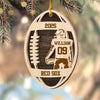 Personalized Football Player 2-Layer Wooden Ornament For Sport Lovers CH07 899466