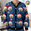 Custom Puppy Photo Personalized Dog Lovers Christmas Cardigan CH07 899896
