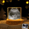 Custom Photo Baby Bump Engraved Crystal Photo With Light Gift For Family CH07 910052
