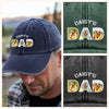 Upload Photo Dog, Cat & Dad - Dog, Cat's Dad Washed Denim Baseball Cap HA75 892510