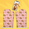 Personalized Pet Photo with Cute Pattern Oven Mitt, Custom Gift for Pet Lovers LM32 899229