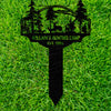 Custom Name Deer Forest Personalized Garden Stake HA75 920030