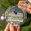 Custom Photo Some Boys Are Just Born With Baseball In Their Soul Glass Ornament TH10 896461