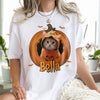 Custom Dog Cat Photo Halloween Pumpkin Bright Shirt HO82 894946