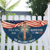 Custom Family Name Blessed to See 200 & 250 Years Bicentennial Semiquincentennial Christian Non-Pleated Fan Flag HO82 901938