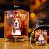 Custom Photo Dog Dad I'm Not From Your Sack But I'll Always Have Your Back - Personalized Whiskey Glass CH07 895570