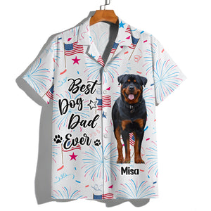 Custom Photo Greatest Dog Dad - Personalized Hawaiian Shirt CH07 895742