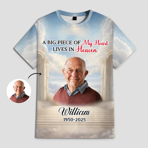 Custom Photo Heaven Gate Sky, In Loving Memory Personalized 3D Shirt CH07 896246