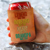 Legend Husband Daddy Grandpa - Family Personalized Leather Can Cooler Holder HA75 892524